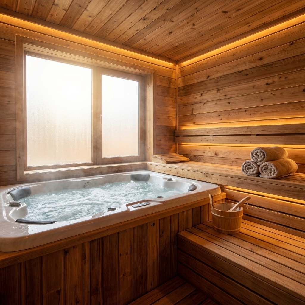 Sauna a Jacuzzi